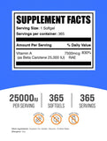 BulkSupplements Beta Carotene Softgels 25000IU softgel close-up
