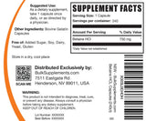 BulkSupplements Betaine HCl Capsules 750mg back view