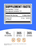 BulkSupplements Biotin 10000mcg Softgels side view
