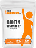 BulkSupplements Biotin Powder 10000mcg front view packaging