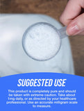 BulkSupplements Biotin powder 9g side view