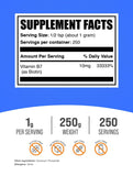 BulkSupplements Biotin Powder packaging details