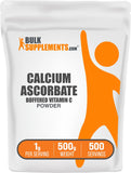 BulkSupplements Calcium Ascorbate Powder 499g front view