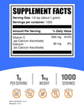 BulkSupplements Calcium Ascorbate Powder packaging side view