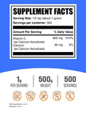 BulkSupplements Calcium Ascorbate Powder packaging side view