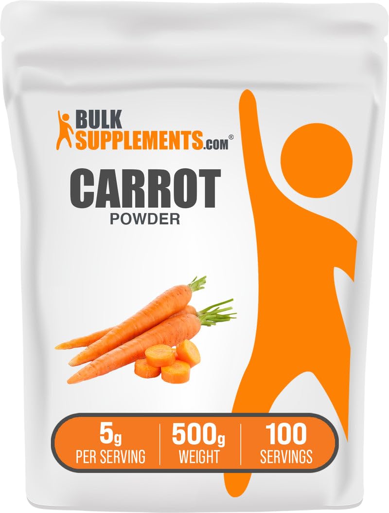 BulkSupplements Carrot Powder 499g front view