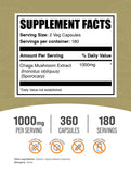 BulkSupplements Chaga Mushroom Extract Capsules side view