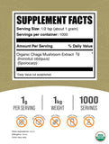 BulkSupplements Chaga Mushroom Extract Powder packaging side view
