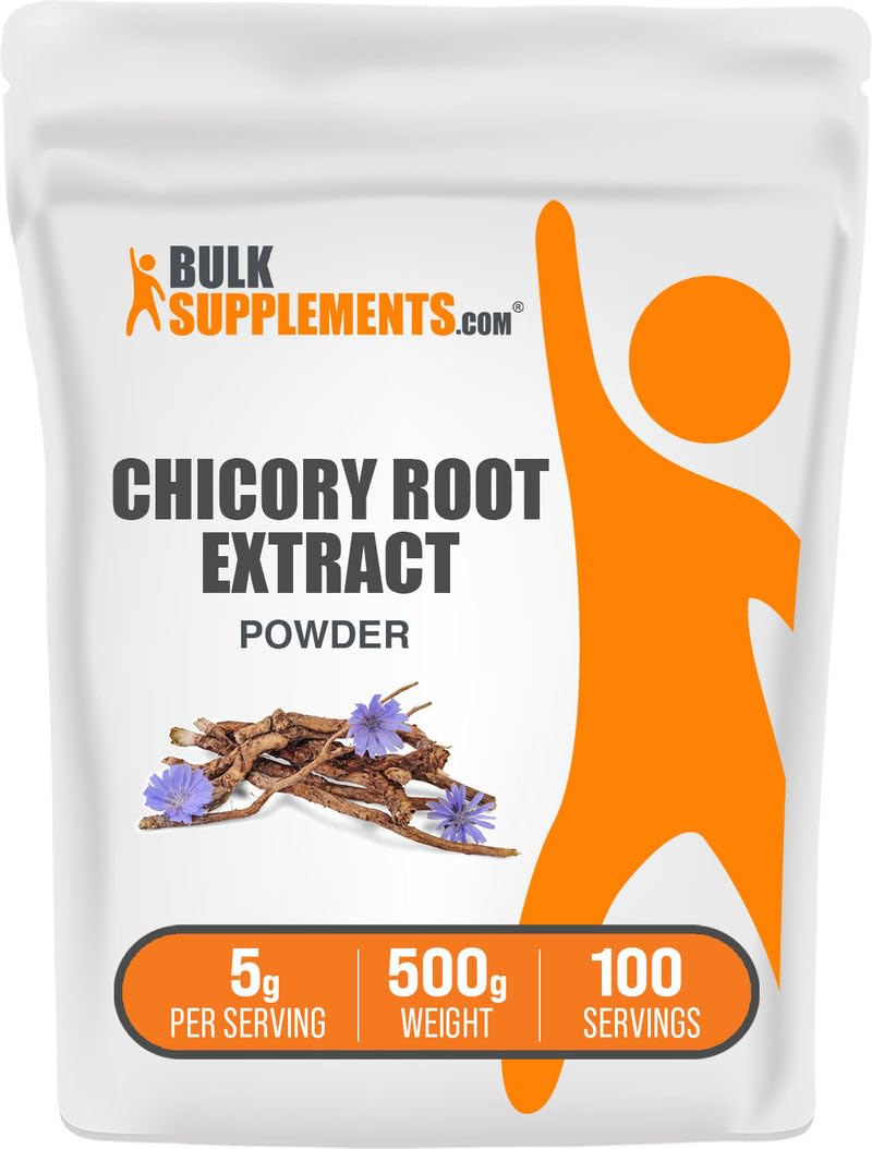 BulkSupplements Chicory Root Extract Powder 500g front view
