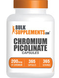 BulkSupplements Chromium Picolinate 200mcg capsules front view