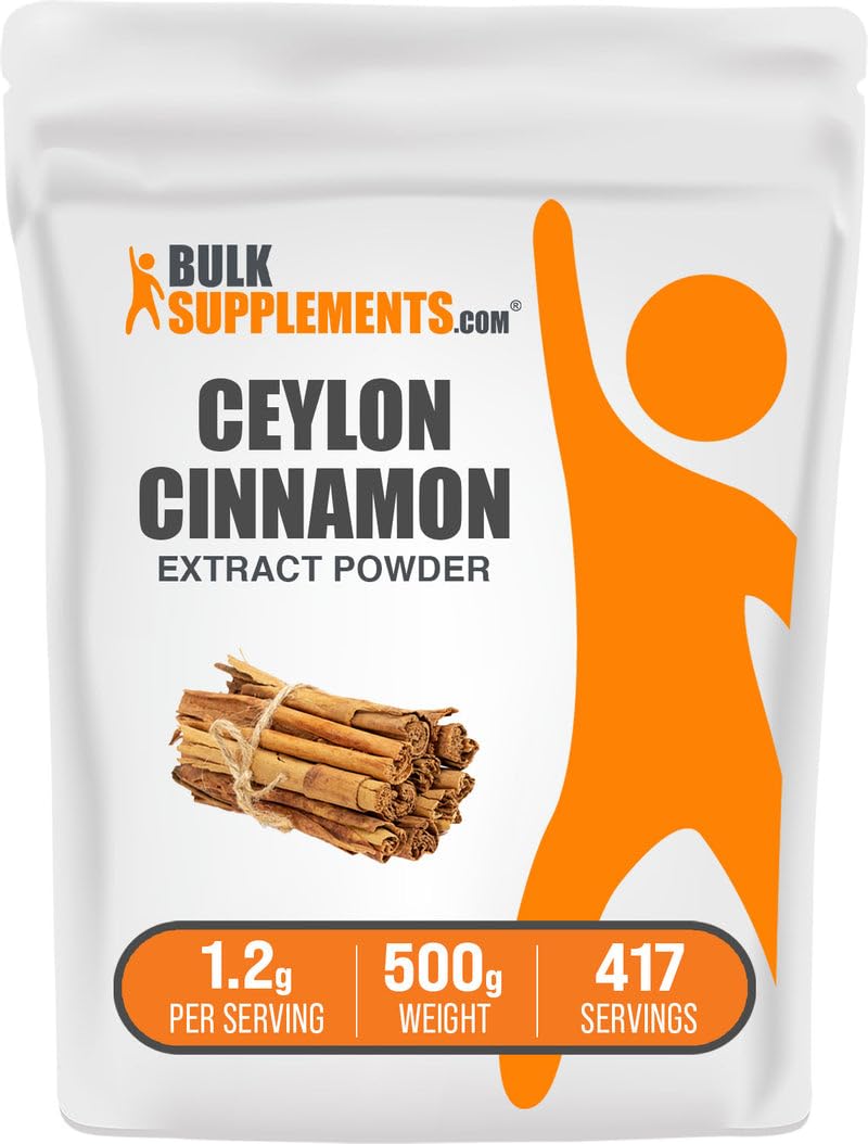 BulkSupplements Cinnamon Bark Extract Powder 500g front view