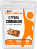 BulkSupplements Cinnamon Bark Extract Powder 500g front view