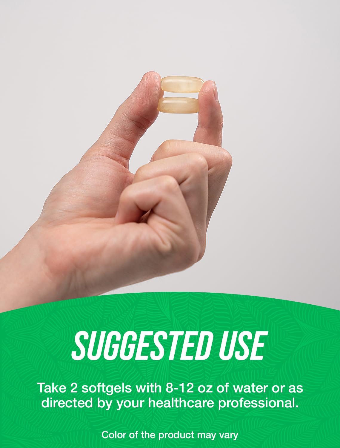 BulkSupplements Coconut Oil Softgels 2000mg close-up of softgel