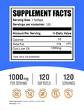 BulkSupplements Cod Liver Oil Softgels 1000mg back view
