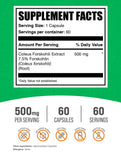 BulkSupplements Coleus Forskohlii Extract Capsules side view