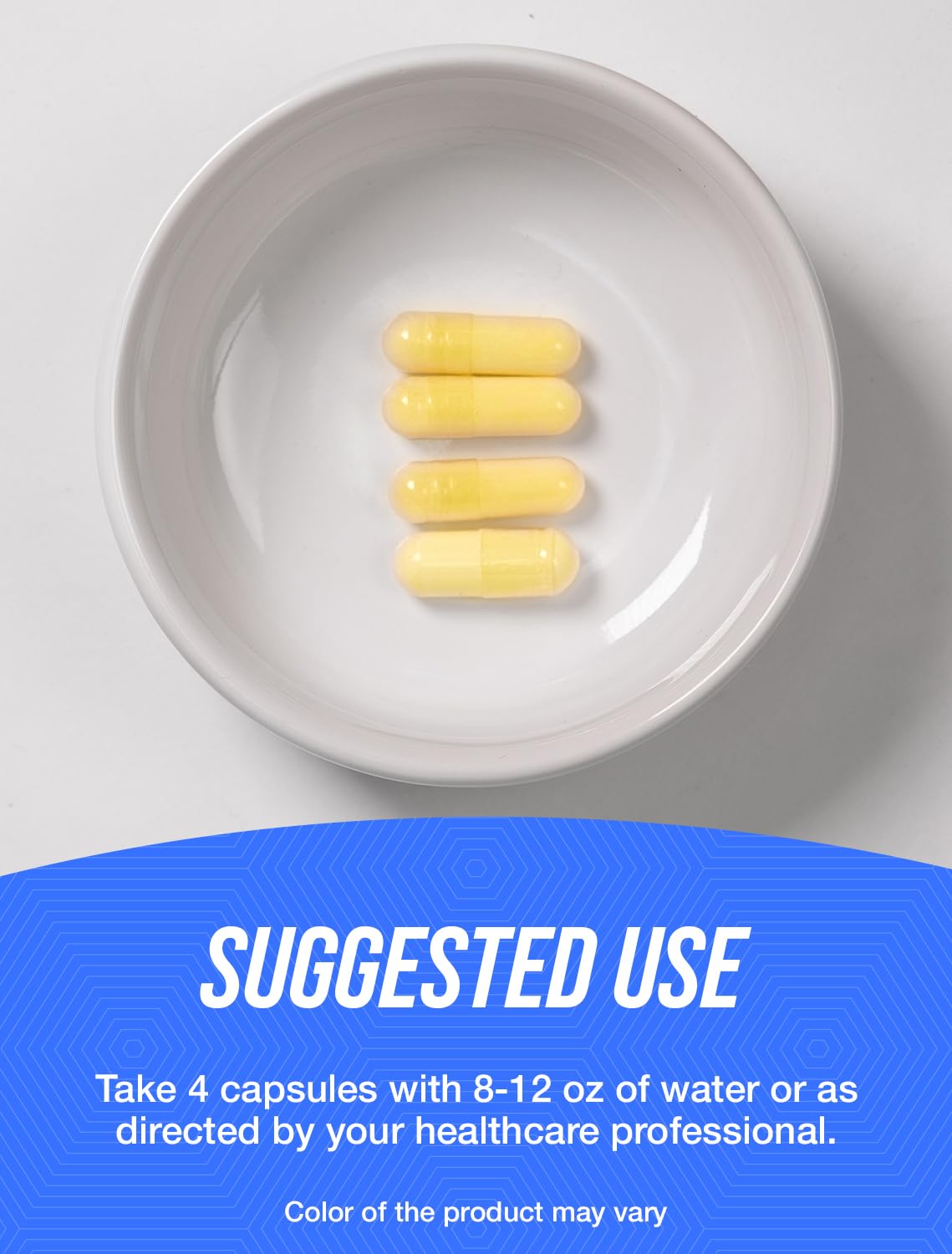 BulkSupplements Colostrum Capsules lifestyle scene on a kitchen counter