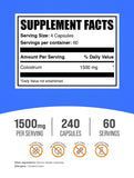 BulkSupplements Colostrum Capsules side view showing capsule size