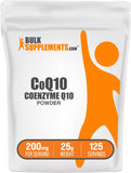 BulkSupplements CoQ10 Powder 200mg 9g front view