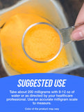 BulkSupplements CoQ10 Powder 200mg mixed in a smoothie