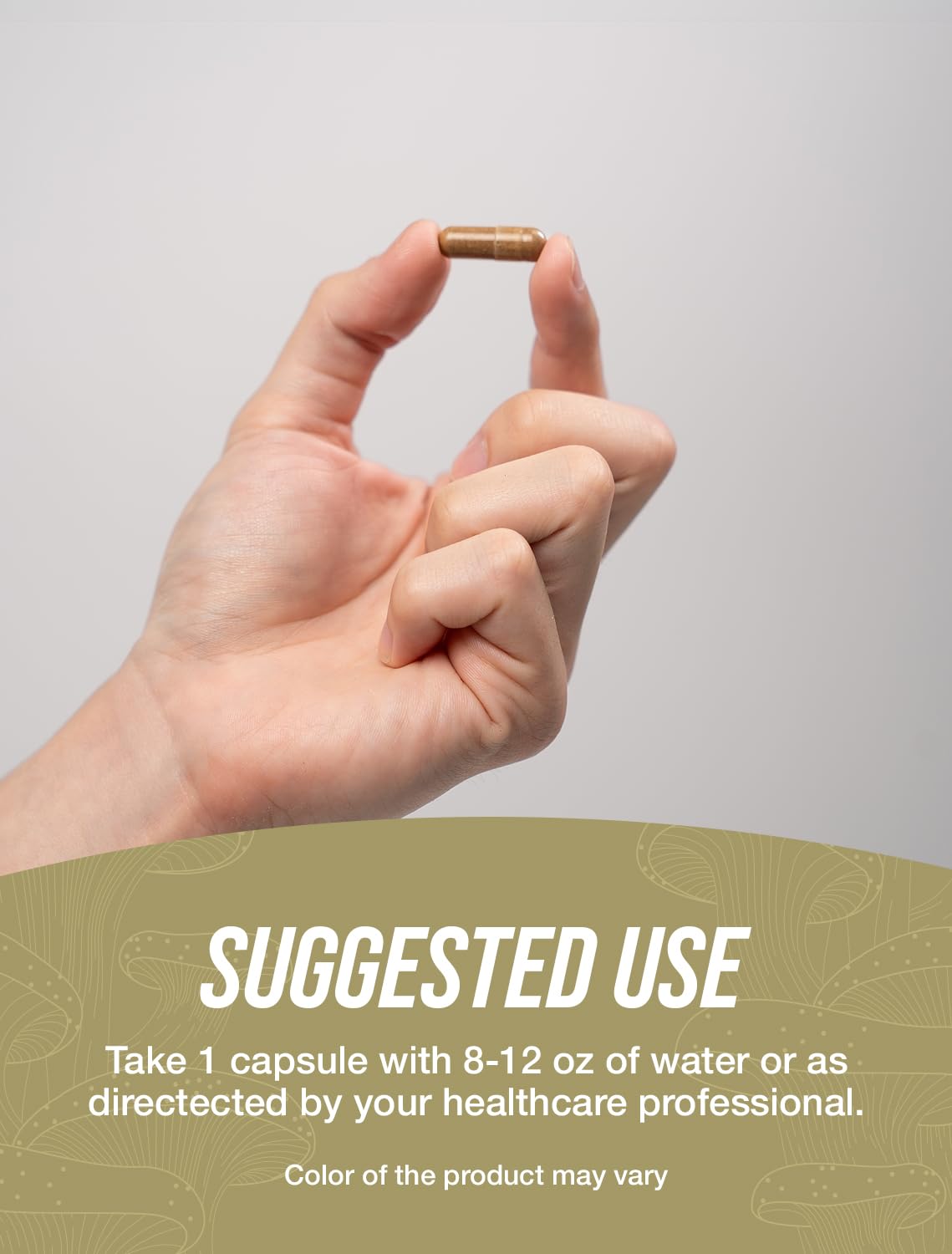 BulkSupplements Cordyceps Mushroom Capsules close-up