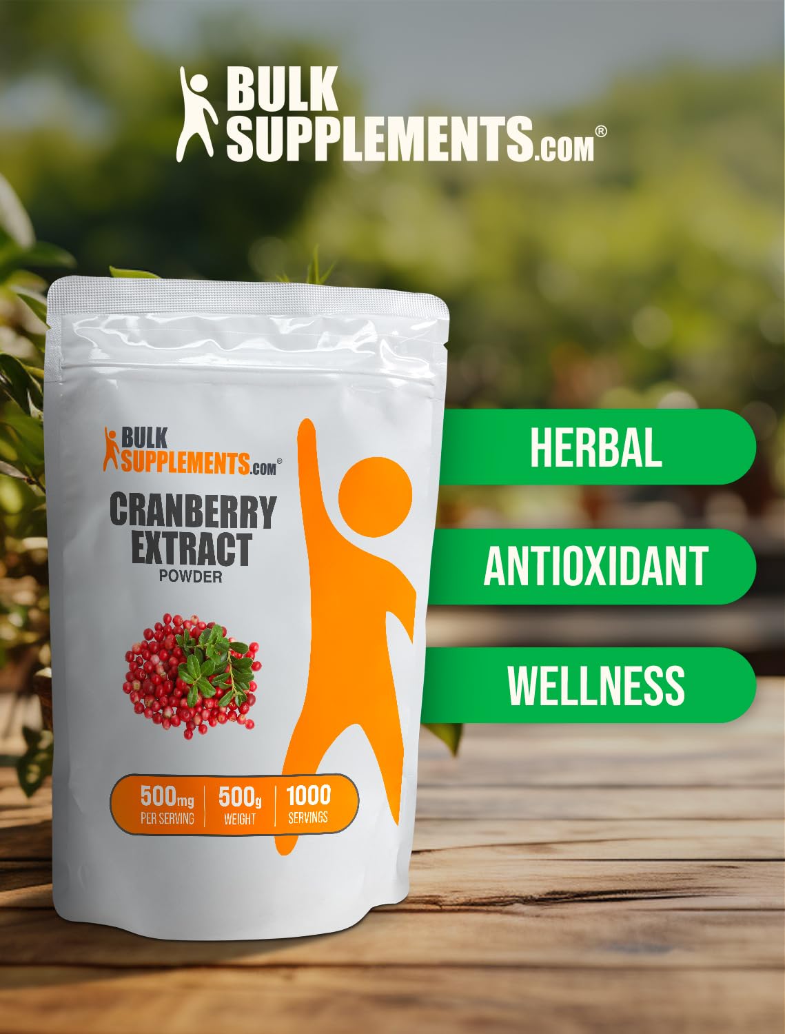 BulkSupplements Cranberry Extract Powder mixed in a smoothie
