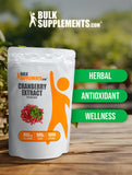 BulkSupplements Cranberry Extract Powder mixed in a smoothie
