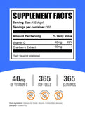 BulkSupplements Cranberry with Vitamin C softgels side view