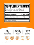 BulkSupplements Creatine Ethyl Ester HCl Powder packaging details