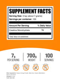 BulkSupplements Creatine Monohydrate Powder 700g packaging