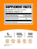 BulkSupplements Creatine Monohydrate Powder packaging