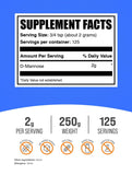 BulkSupplements D-Mannose Powder 250g packaging