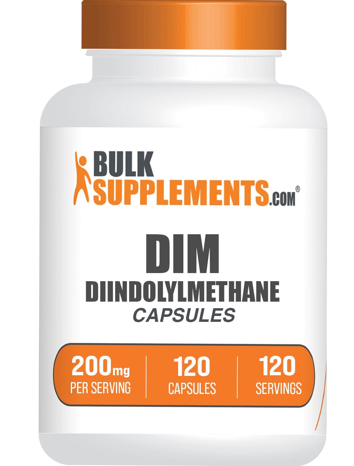 BulkSupplements Diindolylmethane Capsules 200mg front view