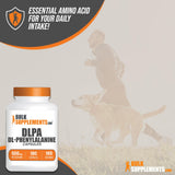 BulkSupplements DL-Phenylalanine 500mg capsules packaging