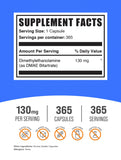 BulkSupplements DMAE Bitartrate Capsules 130mg back view