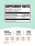 BulkSupplements Egg Shell Membrane Capsules side view