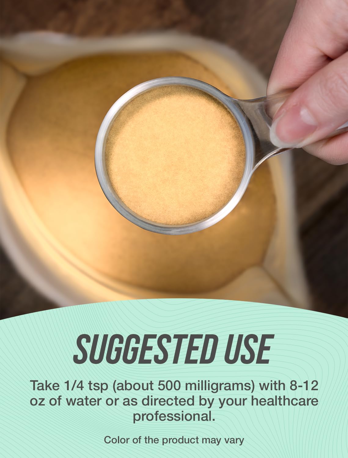 BulkSupplements Egg Shell Membrane Powder 270g mixed in a smoothie