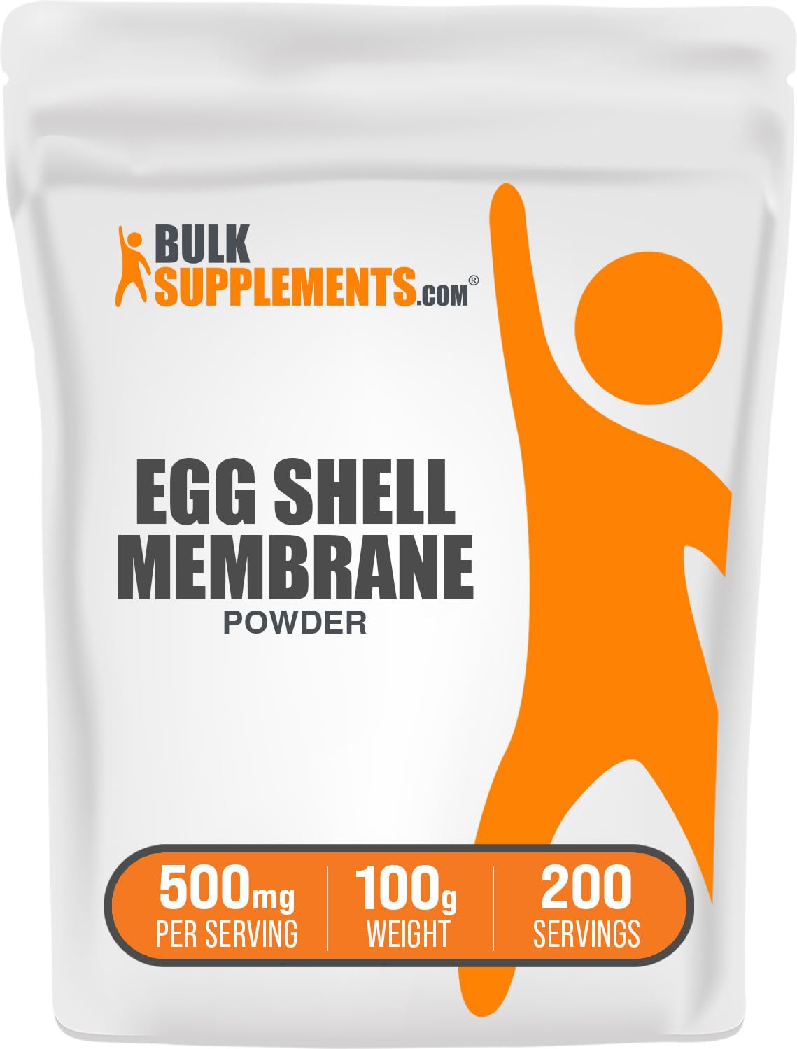BulkSupplements Egg Shell Membrane Powder front view packaging