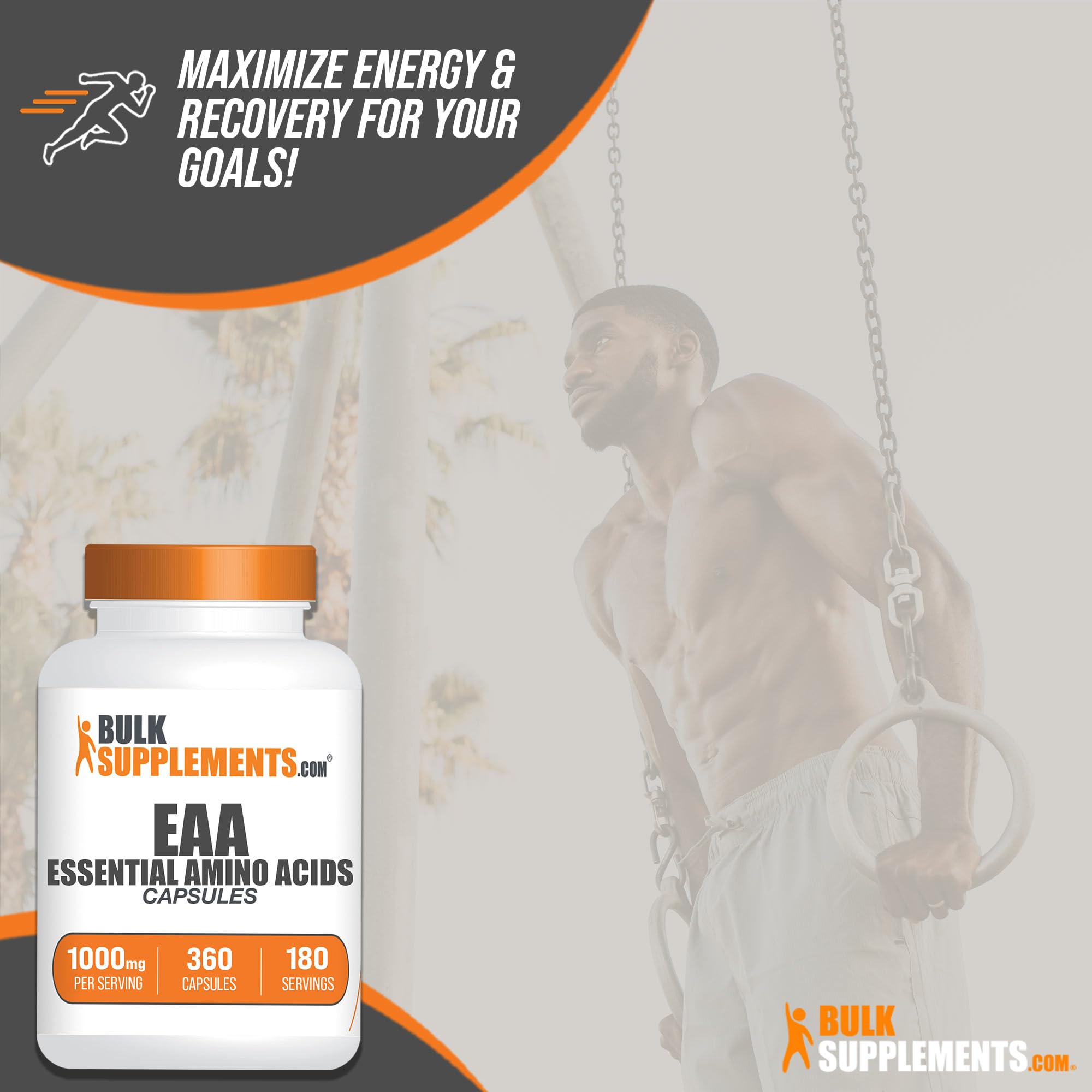 BulkSupplements Essential Amino Acid Capsules 1000mg packaging