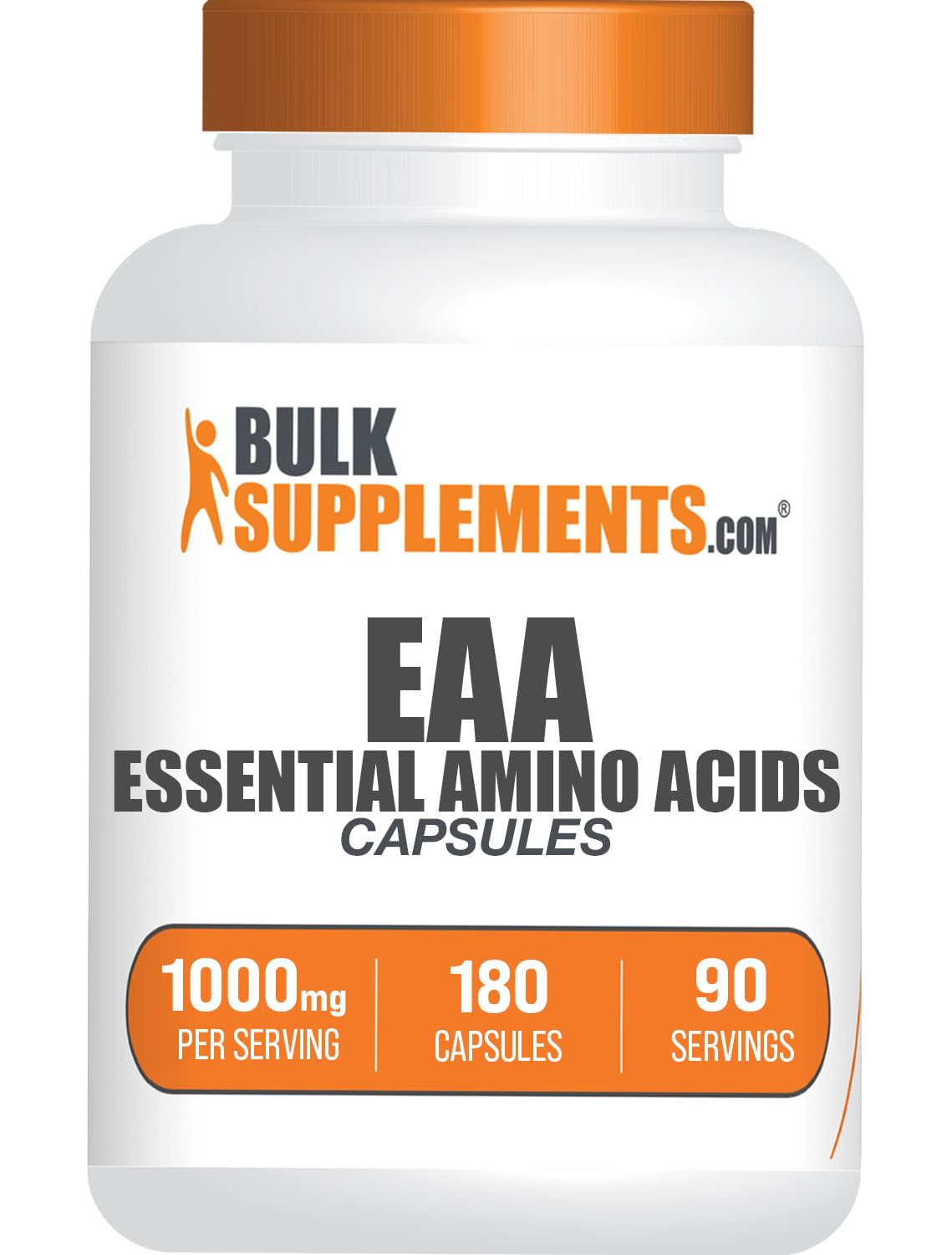 BulkSupplements Essential Amino Acids EAA Capsules front view