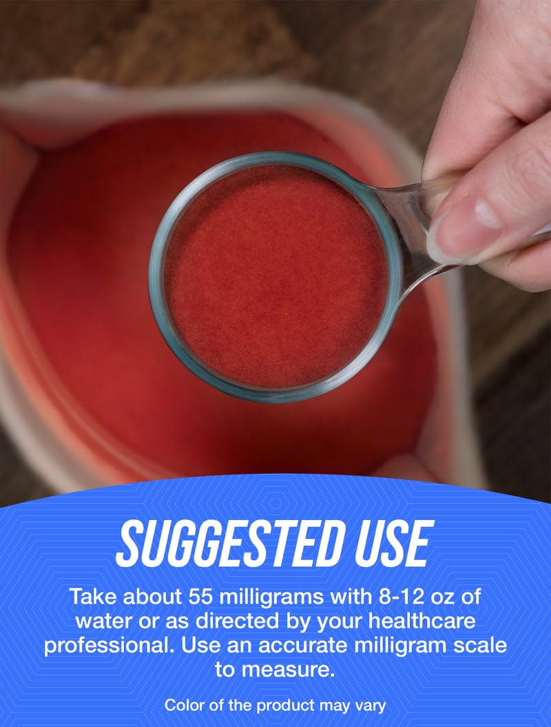 BulkSupplements Ferrous Fumarate Iron Powder in a mixing bowl