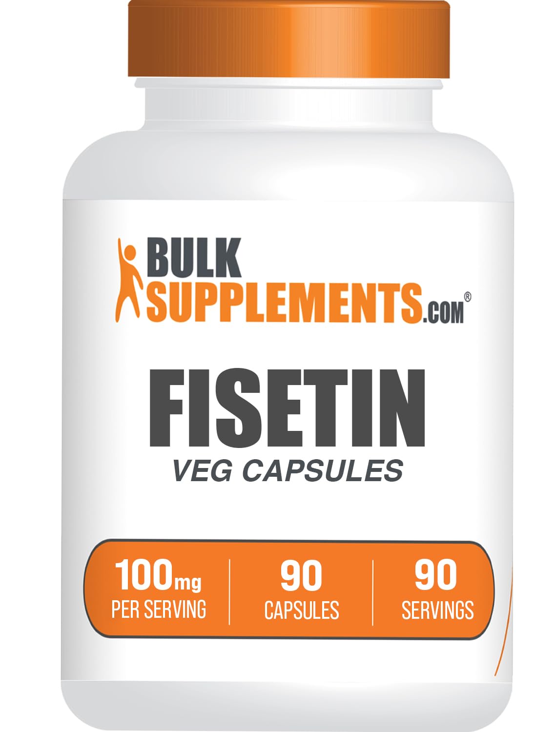 BulkSupplements Fisetin Capsules 100mg front view