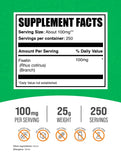 BulkSupplements Fisetin Powder 100mg side view with scoop