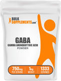 BulkSupplements GABA Powder 750mg front view packaging