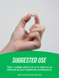 BulkSupplements Garlic Oil Softgels back view with ingredient list