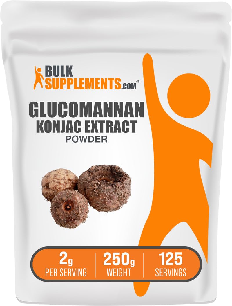 BulkSupplements Glucomannan Powder 250g front view