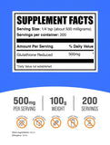 BulkSupplements Glutathione Reduced Powder 500mg packaging