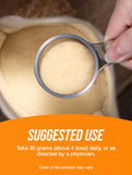 BulkSupplements Goat Milk Whey Protein Concentrate 500g scoop