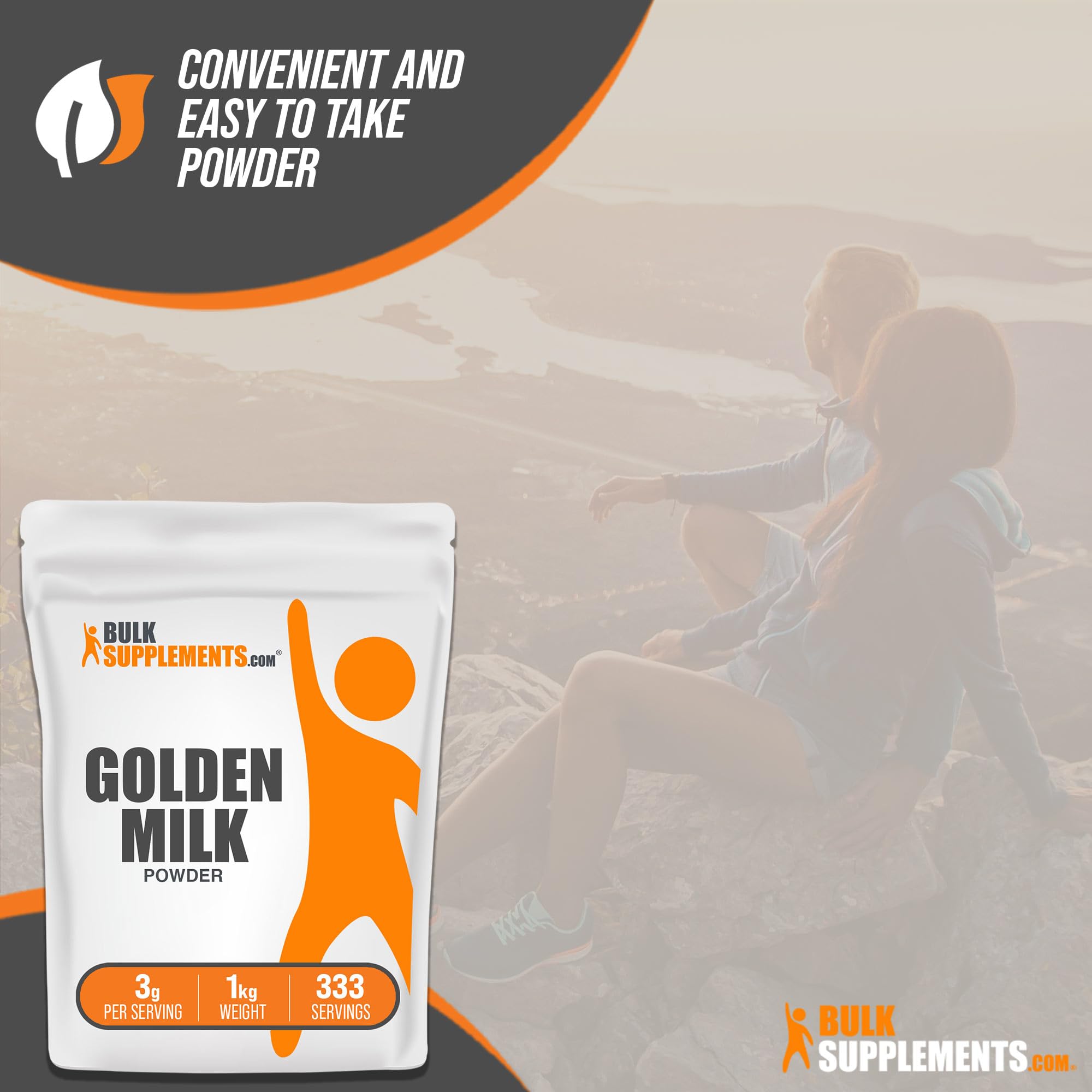 BulkSupplements Golden Milk Powder side view