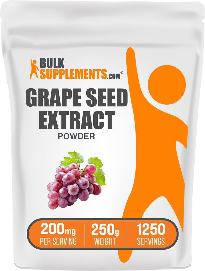 BulkSupplements Grape Seed Extract Powder 249g front view