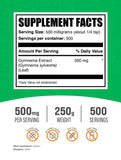BulkSupplements Gymnema Extract Powder packaging side view